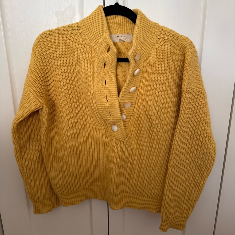 Sezane Lucas Jumper/Sweater - Yellow XXS